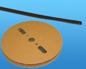 1mm (.039in.) Dia. X 100ft. Roll Heat Shrink Tubing, Black